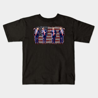 Trump Dance, Save America, Trump 2024, Trump 45 47, Funny Trump MAGA Kids T-Shirt